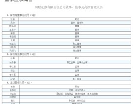 因高层人事比例、绩效考核等问题，川财证券收警示函