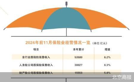 险企前11月保费增速放缓