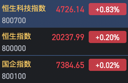 港股龙年收官：恒指涨0.2% 恒生科指涨0.83%